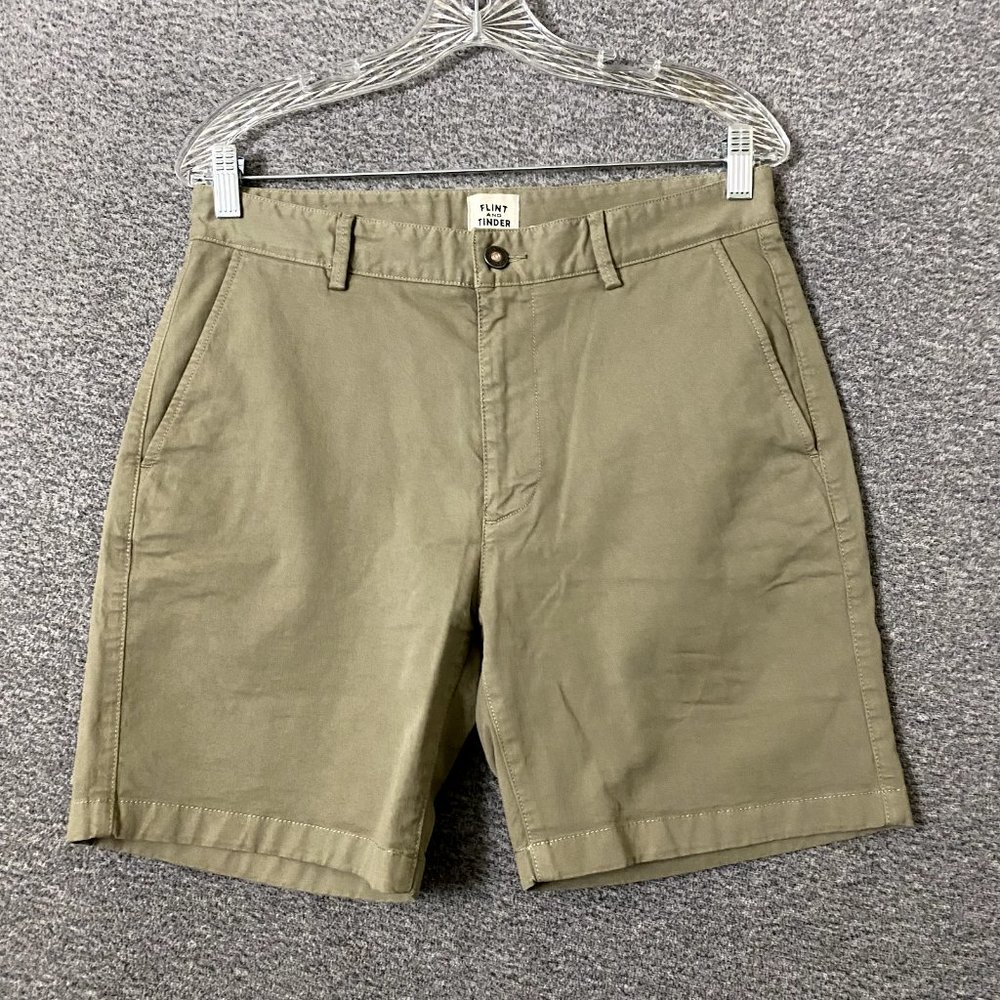 Flint & Tinder 365 Shorts, 7" Inseam, Men's Size 30, Khaki Chino Shorts
